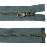 WICO Kovový zip no.5 rozepínací 45cm (staromosazné zoubky) - více barev b: 12 tmavě šedá – Hledejceny.cz