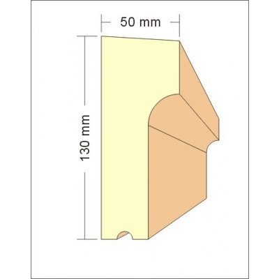 Dekora-Stuck Parapet 130x50mm 312003