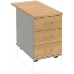 Hobis K 33 Z N 80 3 zásuvky napříč 80 cm dub šedá – Hledejceny.cz