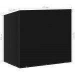 vidaXL Plachta na zahradní houpačku 10 oček 2 zipy 255 x 145 x 170 cm 48639 – Sleviste.cz