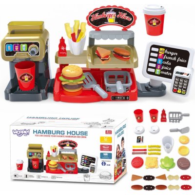 Woopie Fast Food XXL Obchod Restaurace Pokladna + Distributor nápojů – Zboží Mobilmania