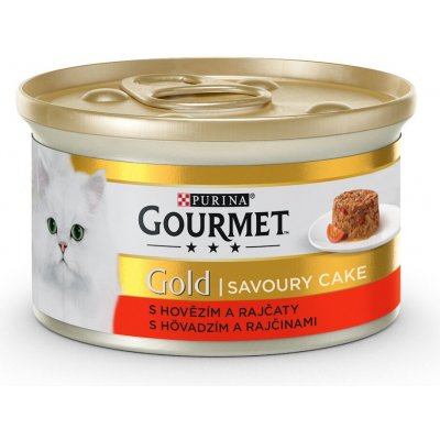 Gourmet Gold Savoury Cake hovězí s rajčaty 85 g – Zboží Mobilmania