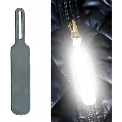 3M Reflexní taháček na zip - černý – Sleviste.cz