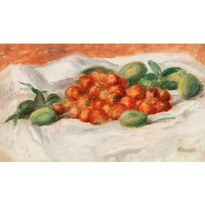 Jahody a mandle 35x60cm (1897) Pierre-Auguste Renoir Renoir