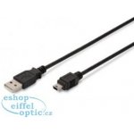 Assmann AK-300108-030-S USB A M (plug)/miniUSB B (5pin) M (plug), 3m, černý – Zboží Mobilmania