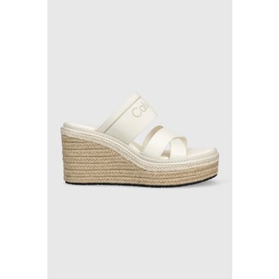 Calvin Klein WEDGE 50HH - HE dámské bílá – Zboží Mobilmania