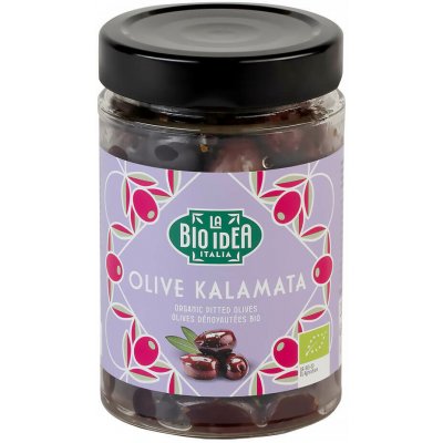 Bio Idea Černé olivy Kalamata bez pecky Bio 180 g – Zboží Dáma