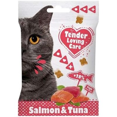 Duvo+ Měkká pochoutka pro kočky losos a tuňák 50 g