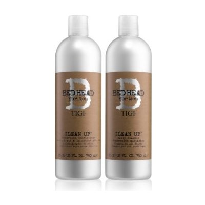 Tigi Bed Head B for Men Clean Up šampon 750 ml + Peprmint kondicionér 750 ml dárková sada – Zbozi.Blesk.cz