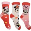 Minnie Mouse 99 Dívčí ponožky bílá/růžová/červená