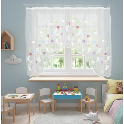 Hotová záclona s řasící stuhou Balónky barevné - 220 x 120 cm – Hledejceny.cz