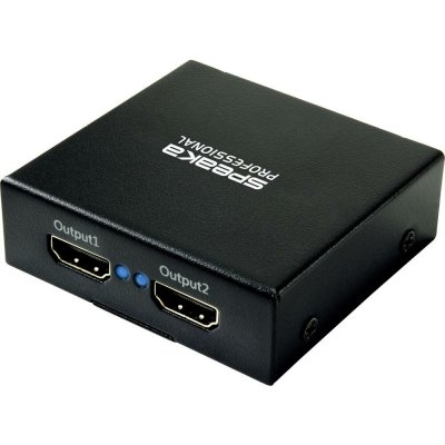 SpeaKa Professional SP-HDS-220 1 + 2 porty HDMI rozbočovač UHD 3840 x 2160 Pixel černá – Zboží Živě