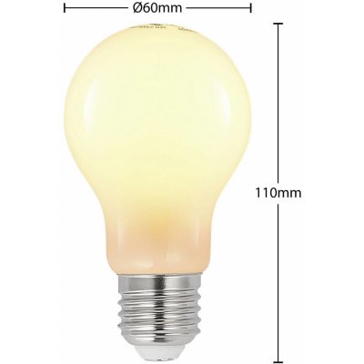 Arcchio LED žárovka E27 6W 2 700K stmívatelná, opál