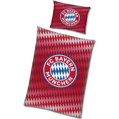 Carbotex bavlna povlečení FC Bayern Mnichov motiv Diamonds 100% bavlna 70x80 140x200