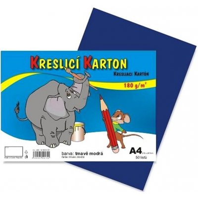 Stepa Kreslící karton A4 50ks 180g tmavě modrý – Sleviste.cz