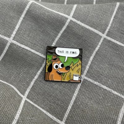 Pinarna Stressful "This is fine" Vystresované "To je v pohodě" ve čtverci – Zboží Dáma