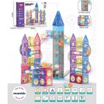 Mamido Barevná magnetická stavebnice kuličková dráha se spirálou 156 dílů – Hledejceny.cz