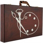 Teddies Sada na malování Art box kreativní sada 79ks v dřevěném kufříku ve fólii 37x23x5cm – Sleviste.cz