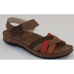 Santé CB 42670 ESPRESO dámské kožené sandály vínová – Zboží Mobilmania