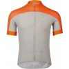 Cyklistický dres POC M's Essential Road Logo - Zink Orange/Granite Grey