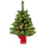 Umělý vánoční stromek CM23993, mini, s šiškami, 50 LED světel, 8 režimů - A COSTWAY – Hledejceny.cz