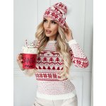 Fashionweek Vánoční dámská čepka s bambulí Bílá – Hledejceny.cz