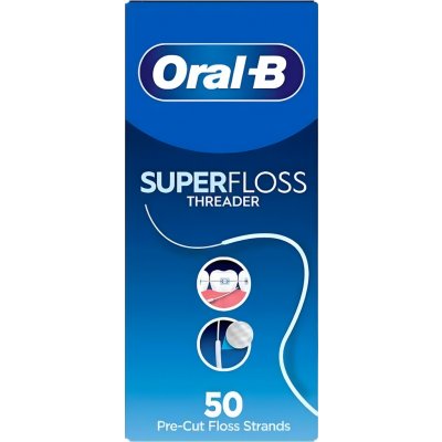 Oral-B Super Floss ortodontická rozpínající se předstřižených úseků 50 ks – Sleviste.cz