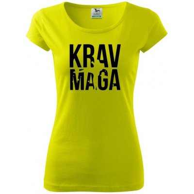 Nápis Krav Maga Dámské triko Pure Limetková – Hledejceny.cz