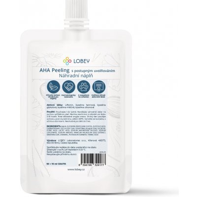 LOBEY® Classic Náhradní náplň AHA Peeling s postupným uvolňováním 50 ml + 10 ml GRATIS – Zboží Mobilmania