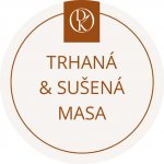 Davídkovo koření Etiketa Trhaná & sušená masa béžová průměr 4,5 cm 1 ks – Zbozi.Blesk.cz