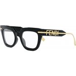 Fendi Fendigraphy Black Rectangular Eyeglasses – Sleviste.cz