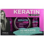 Vivaco Keratin & kofein šampon 200 ml + balzám 200 ml + maska 200 ml dárková sada – Hledejceny.cz