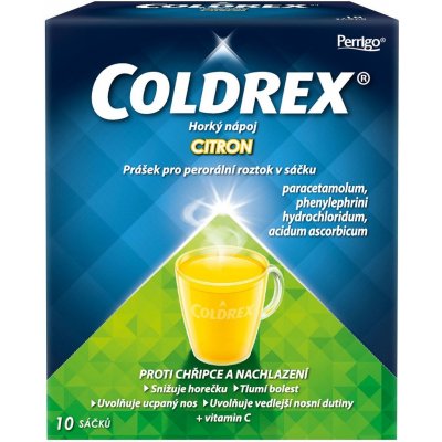 COLDREX HORKÝ NÁPOJ CITRON POR 750MG/10MG/60MG POR PLV SOL SCC 10 I – Zboží Mobilmania