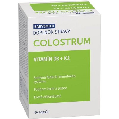 Babysmilk Colostrum vitamín D + K 60 kapslí