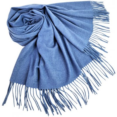 Classic Scarf kašmírová jemná šála riflově modrá – Zboží Dáma
