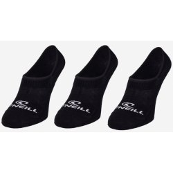 O'Neill FOOTIE 3PK Sada tří párů ponožek v černé