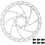 Force Kotouč brzdový Force-4 180 mm, 6 děr, stříbrný – Zboží Dáma