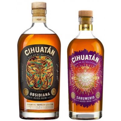 Cihuatán Set #2 Cihuatán Obsidiana 40% 1 l a Cihuatán Sahumerio 45,2% 0,7 l (set) – Zboží Mobilmania