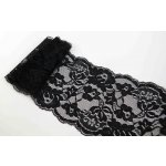Elastická krajka - černá - šířka 15 cm – Hledejceny.cz