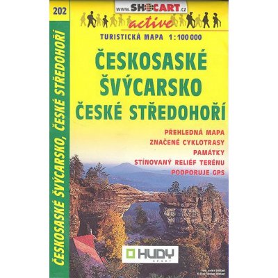 Turistická mapa 202 Českosaské Švýcarsko 1:100 000