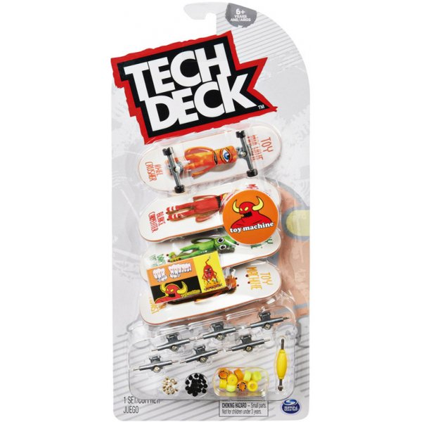 Fingerboardy TechDeck TOY MACHINE 4PK finger skateboard