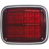 Exteriérové osvětlení Stualarm Výstražné LED světlo obdélníkové, 12/24V, červené kf027red