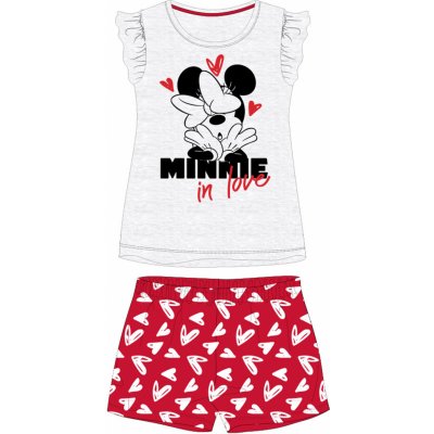 Dívčí pyžamo Minnie Mouse 52049378 šédé červené – Hledejceny.cz