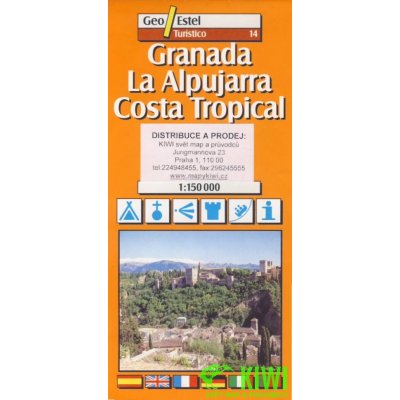 Granada Alpujarras Costa Tropical Tourist Map 1:150 000
