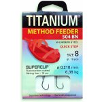 Titaniumm Method Feeder návazec s Quick Stop 10 cm 10ks průměr 0,218 mm velikost 8 Typ háčku 504BN – Zboží Mobilmania