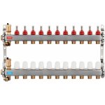 Novaservis Rozdělovač nerez s průtokoměry a uzav. ventily, 11 okruhů SN-RZPU11S – Sleviste.cz