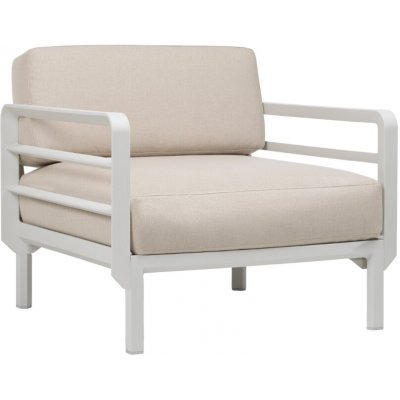 Nardi zahradní křeslo Maximo Poltrona s bílou podnoží Béžové – Hledejceny.cz