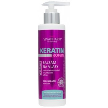 Vivapharm keratinový balzám na vlasy s kofeinem 200 ml