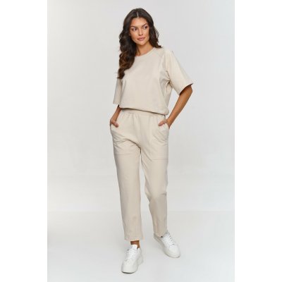Makadamia dámská souprava triko a kalhoty M865 sv. béžová – Sleviste.cz