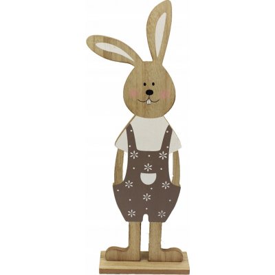 Velikonoční figurka, dřevěný zajíc, 40,5 cm – Hledejceny.cz